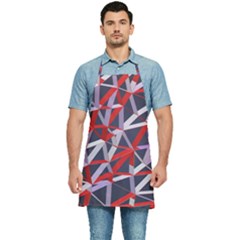 3d Lovely Geo Lines Vii Kitchen Apron by Uniqued