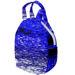 Blue Waves Flow Series 1 Travel Backpacks by DimitriosArt