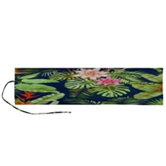 Flowers Pattern Roll Up Canvas Pencil Holder (l) by Sparkle