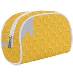 Hexagons Yellow Honeycomb Hive Bee Hive Pattern Make Up Case (large) by artworkshop