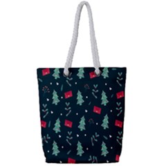 Christmas 001 Full Print Rope Handle Tote (small) by nate14shop