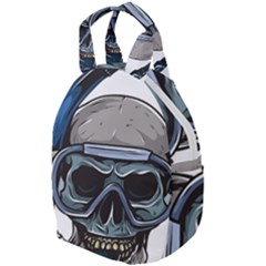 Skull-underwater-diving-skeleton-diving-head Travel Backpacks by Jancukart