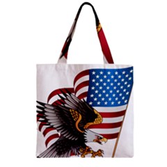 American-eagle- Clip-art Zipper Grocery Tote Bag by Jancukart