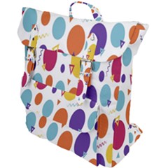 Background-polkadot 01 Buckle Up Backpack by nate14shop