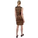 Texture Wood,dark Sleeveless Shirt Dress View2