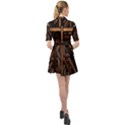 Fractal-dark Belted Shirt Dress View2