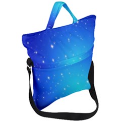 Background-blue Star Fold Over Handle Tote Bag by nateshop