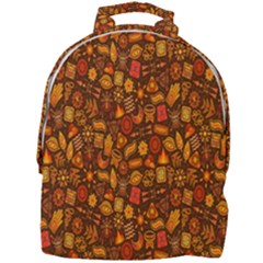 Pattern-orange,seamles,chrismast Mini Full Print Backpack by nateshop
