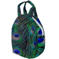 Beautiful Peacock Feathers Travel Backpacks by Ravend