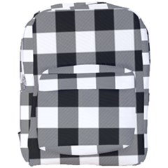 Black And White Classic Plaids Full Print Backpack by ConteMonfrey