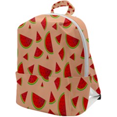 Fruit-water Melon Zip Up Backpack by nateshop