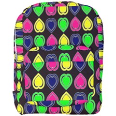 Black Blue Colorful Hearts Full Print Backpack by ConteMonfrey