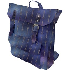 Trident On Blue Ocean  Buckle Up Backpack by ConteMonfrey