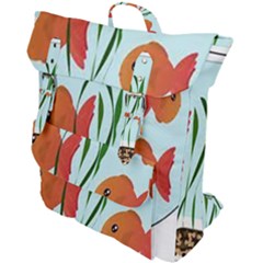 Fishbowl Fish Goldfish Water Buckle Up Backpack by artworkshop