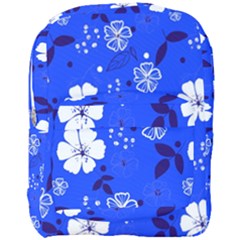 Blooming-seamless-pattern-blue-colors Full Print Backpack by Pakemis