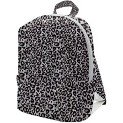 Black Cheetah Skin Zip Up Backpack by Sparkle