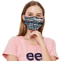 Texture Pattern Fitted Cloth Face Mask (adult) by artworkshop