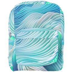 Pastel Abstract Waves Pattern Full Print Backpack by GardenOfOphir