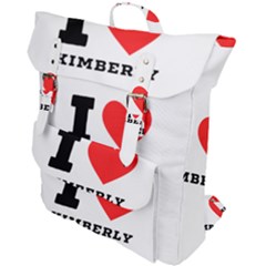I Love Kimberly Buckle Up Backpack by ilovewhateva