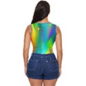 Liquid Shapes - Fluid Arts - Watercolor - Abstract Backgrounds Women s Sleeveless Wrap Top View4
