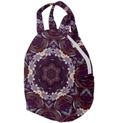 Rosette Kaleidoscope Mosaic Abstract Background Travel Backpacks by Jancukart