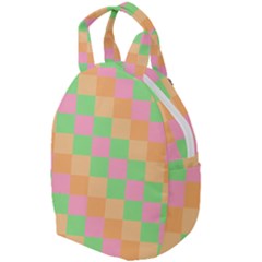 Checkerboard-pastel-squares Travel Backpacks by Semog4