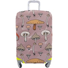 Mushrooms Autumn Fall Pattern Seamless Decorative Luggage Cover (large) by pakminggu