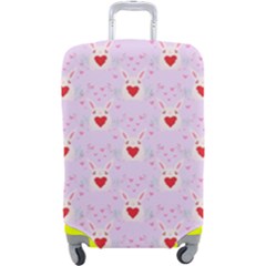 Easter Easter Bunny Hearts Seamless Tile Cute Luggage Cover (large) by 99art