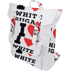 I Love White Sugar Buckle Up Backpack by ilovewhateva