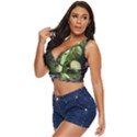 Drink Spinach Smooth Apple Ginger Women s Sleeveless Wrap Top View2