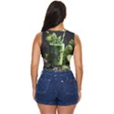 Drink Spinach Smooth Apple Ginger Women s Sleeveless Wrap Top View4
