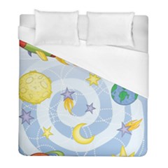 Science Fiction Outer Space Duvet Cover (full/ Double Size) by Ndabl3x