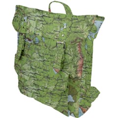 Map Earth World Russia Europe Buckle Up Backpack by Bangk1t