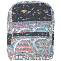 Abstract Painting Space Cartoon Full Print Backpack by Grandong
