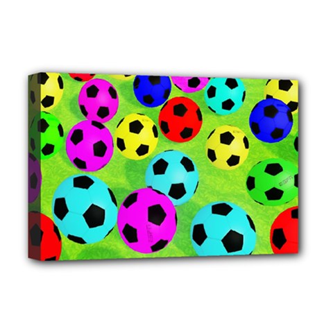 Balls Colors Deluxe Canvas 18  X 12  (stretched) by Ket1n9
