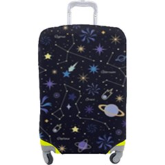 Starry Night  Space Constellations  Stars  Galaxy  Universe Graphic  Illustration Luggage Cover (large) by Grandong