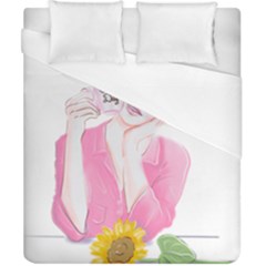 Girl Pink Duvet Cover (california King Size) by SychEva