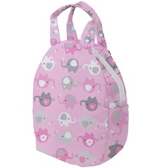 Animals Elephant Pink Cute Travel Backpack by Dutashop