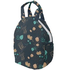 Flowers Leaves Pattern Seamless Travel Backpack by Ravend