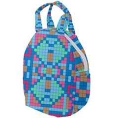 Checkerboard Square Abstract Travel Backpack by Ravend