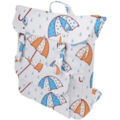 Rain Umbrella Pattern Water Buckle Up Backpack by Maspions