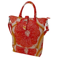Grapefruit-fruit-background-food Buckle Top Tote Bag by Maspions