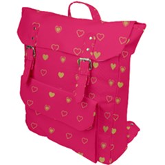 Illustrations Heart Pattern Design Buckle Up Backpack by Maspions