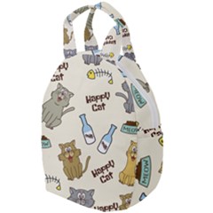 Happy Cats Pattern Background Travel Backpack by Grandong