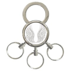 Angel Bling Wings 3-ring Key Chain by artattack4all