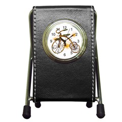 Tree Cycle Stationery Holder Clock by Contest1753604