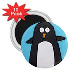 Hello Penguin 2.25  Button Magnet (10 pack) Front