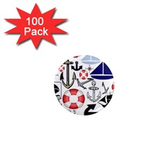 Nautical Collage 1  Mini Button Magnet (100 Pack) by StuffOrSomething