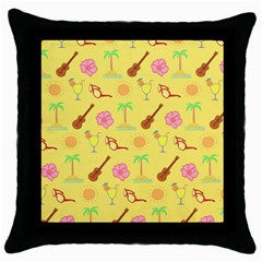 Summer Time Black Throw Pillow Case by Contest1736674
