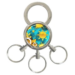 Musical Peace 3-ring Key Chain by StuffOrSomething